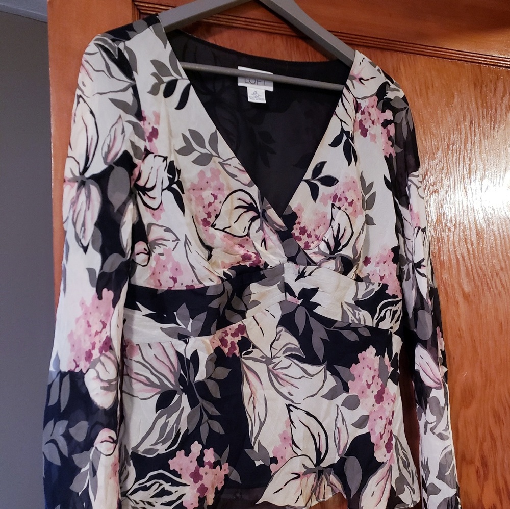 Loft floral blouse